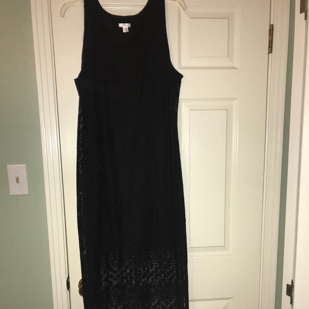 Black maxi dress